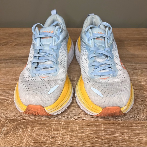 HOKA Bondi 8 Women’s Running Shoes Sz 8 – Summer Song / Country Air - Picture 2 of 7